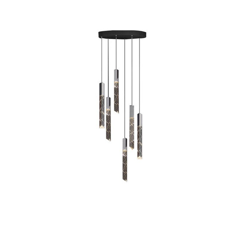 Staircase Crystal Tubes Chandelier Light – Elegant Interiors-MinimalisticDecor.com