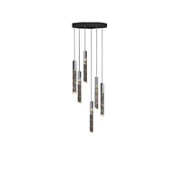 Staircase Crystal Tubes Chandelier Light – Elegant Interiors-MinimalisticDecor.com