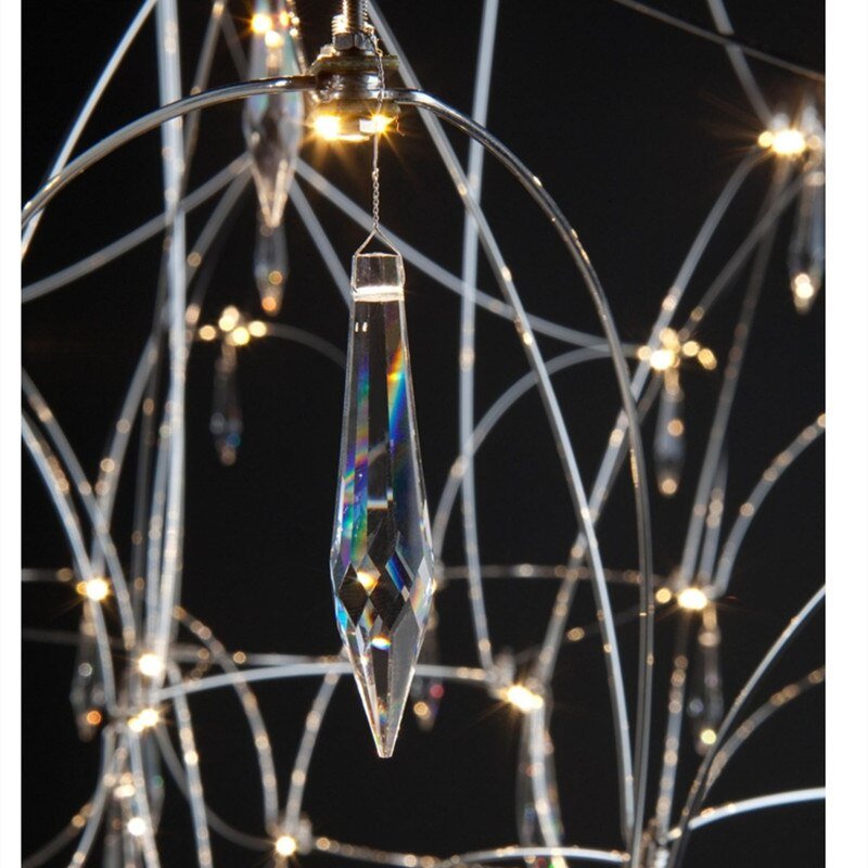 Starry Crystal Minimalistic Chandelier-MinimalisticDecor.com