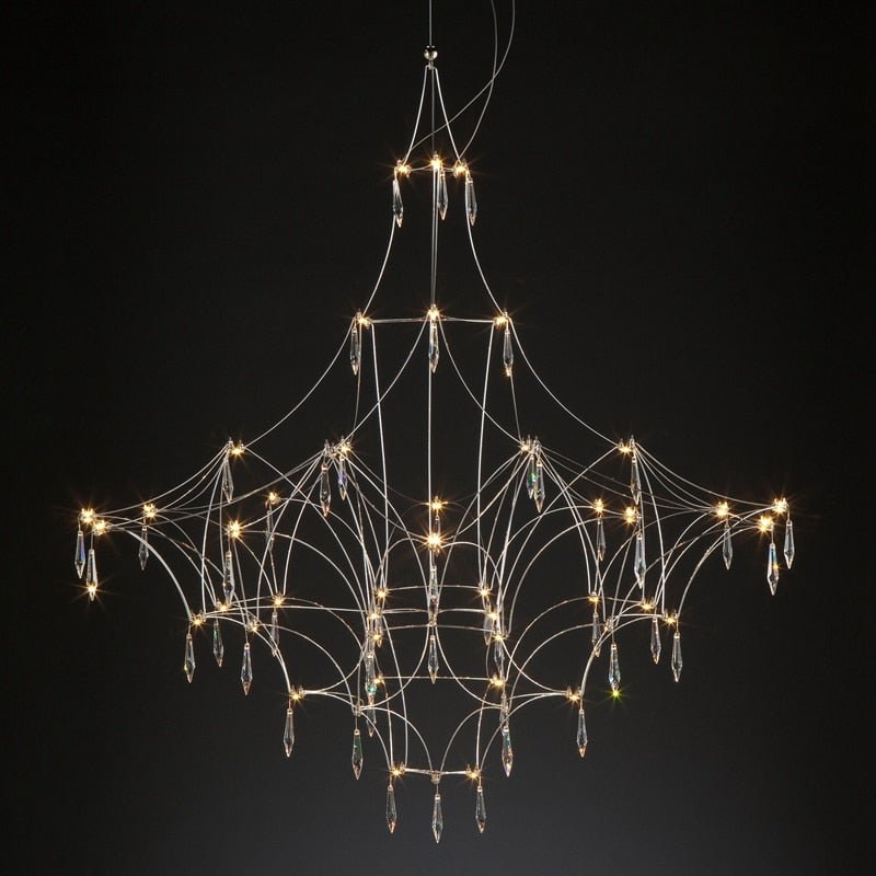 Starry Crystal Minimalistic Chandelier-MinimalisticDecor.com
