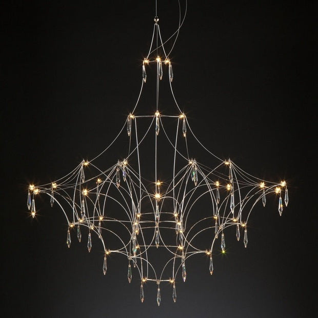 Starry Crystal Minimalistic Chandelier-MinimalisticDecor.com
