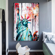 Statue of Liberty Canvas Wall Art - A Symbol of Freedom and Hope-MinimalisticDecor.com