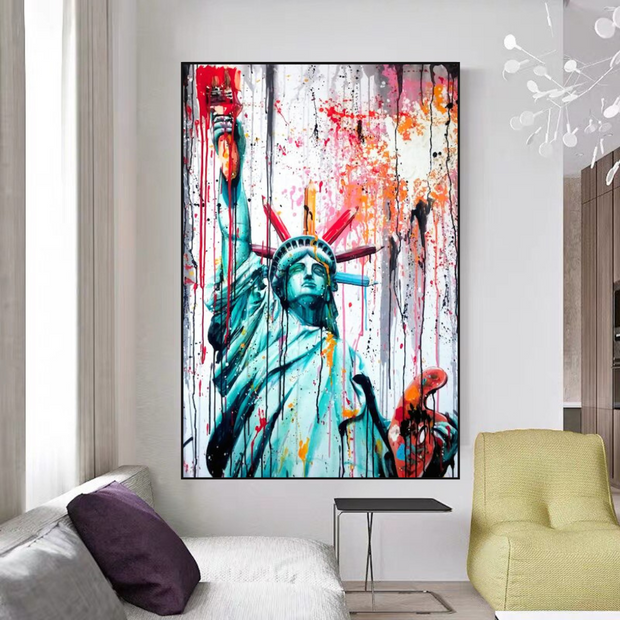 Statue of Liberty Canvas Wall Art - A Symbol of Freedom and Hope-MinimalisticDecor.com