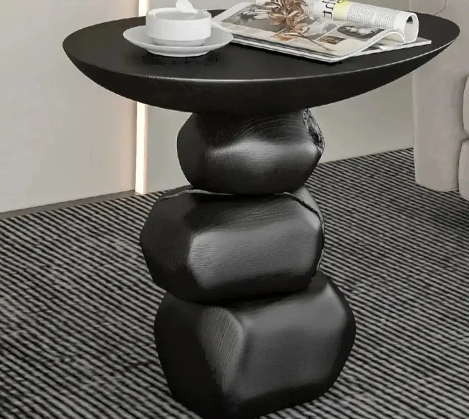 Stones Art Rock Side Table-MinimalisticDecor.com