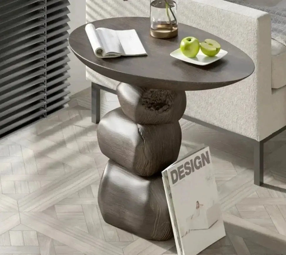 Stones Art Rock Side Table-MinimalisticDecor.com