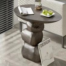 Stones Art Rock Side Table-MinimalisticDecor.com