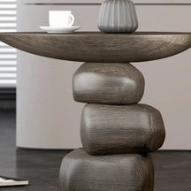 Stones Art Rock Side Table-MinimalisticDecor.com
