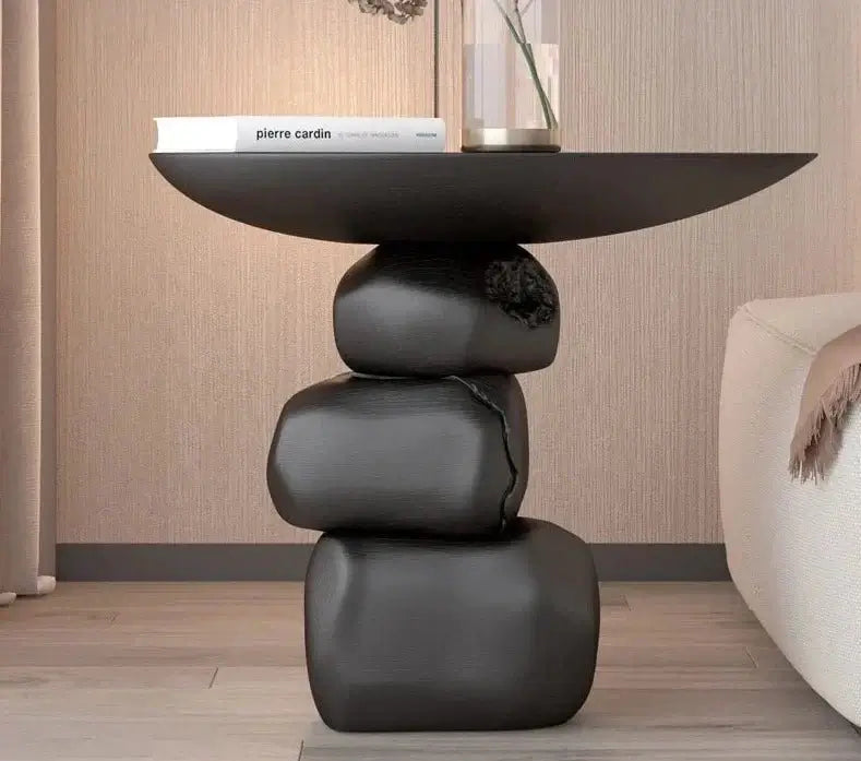 Stones Art Rock Side Table-MinimalisticDecor.com