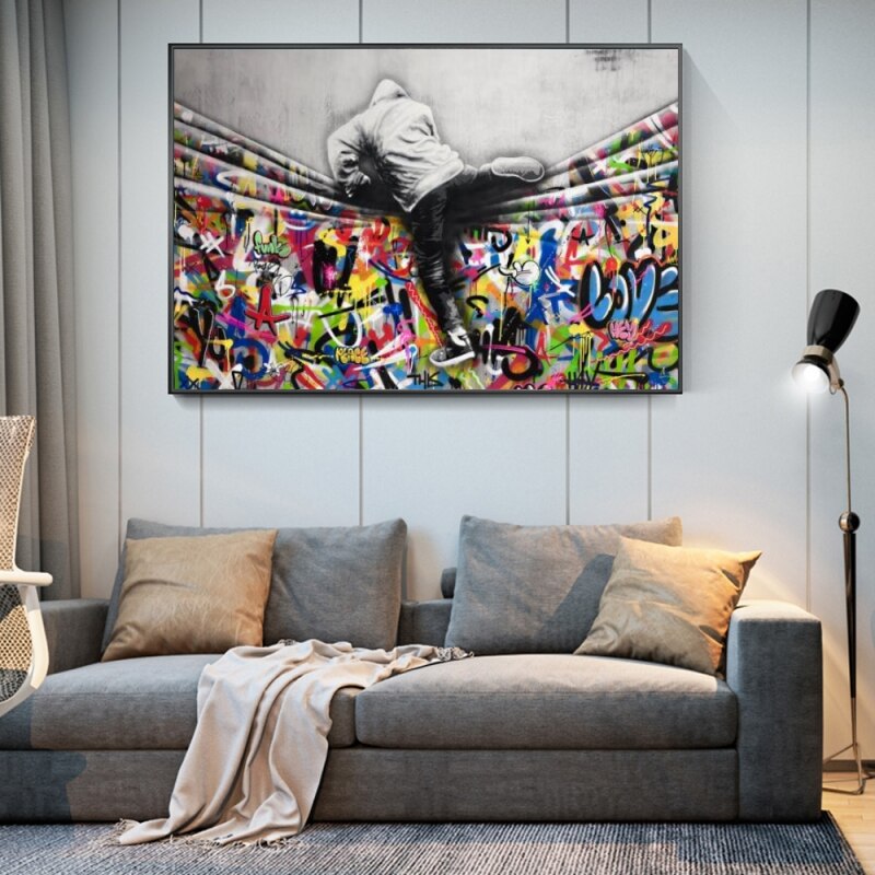 Street Art Canvas Posters - Modern Graffiti Prints for Home Decor-MinimalisticDecor.com