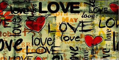 Street Art of Love Canvas Wall Art-MinimalisticDecor.com