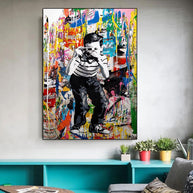 Street Graffiti Wall Art Pop Follow Your Dreams Canvas Wall Art-MinimalisticDecor.com