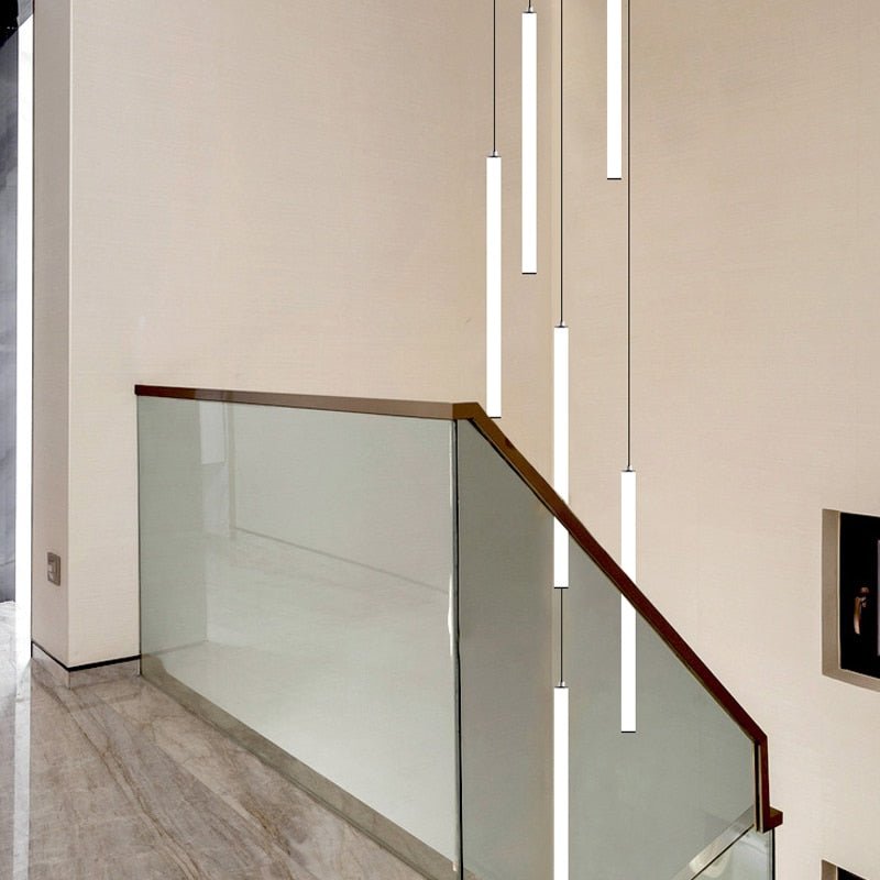 Strip Cylinders Chandelier - Sleek & Modern Lighting-MinimalisticDecor.com