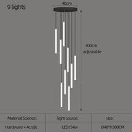 Strip Cylinders Chandelier - Sleek & Modern Lighting-MinimalisticDecor.com