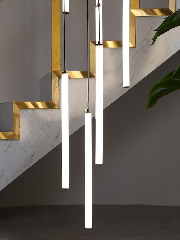 Strip Cylinders Chandelier - Sleek & Modern Lighting-MinimalisticDecor.com