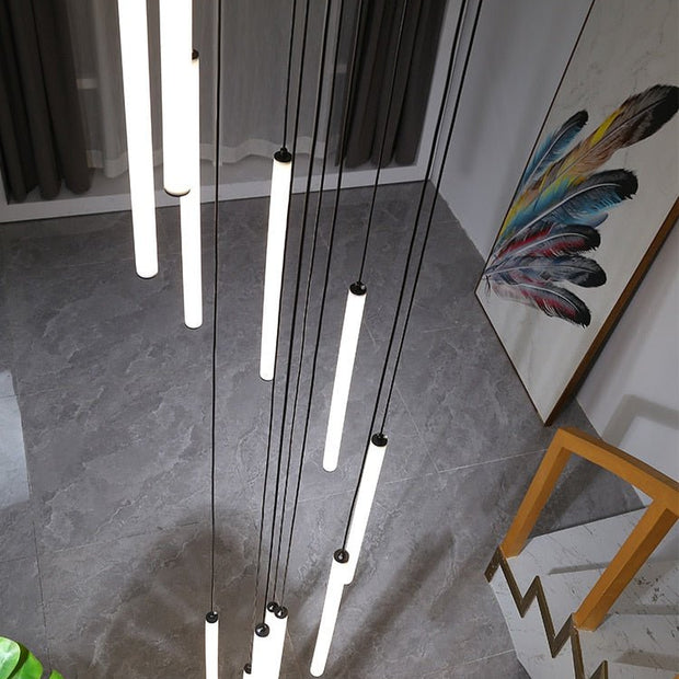 Strip Cylinders Chandelier - Sleek & Modern Lighting-MinimalisticDecor.com