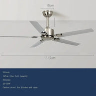 Strong Wind Quiet Ceiling Fan for an Ideal Home-MinimalisticDecor.com