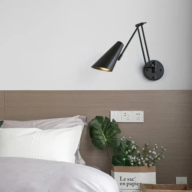 Swing Long Arm Internal Touch Sensor Wall Lamp-MinimalisticDecor.com
