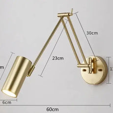 Swing Long Arm Internal Touch Sensor Wall Lamp-MinimalisticDecor.com