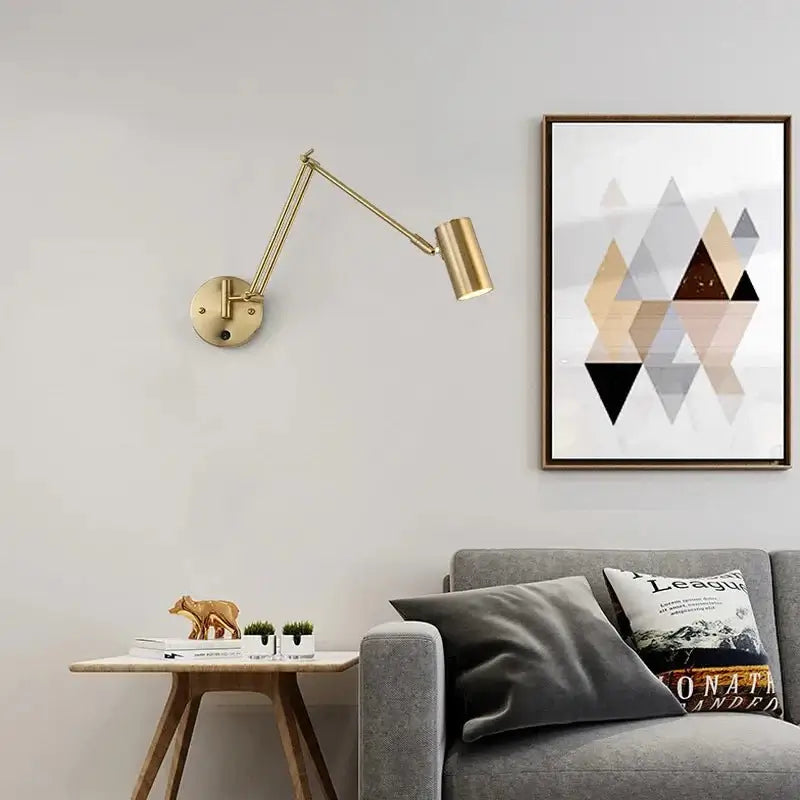 Swing Long Arm Internal Touch Sensor Wall Lamp-MinimalisticDecor.com