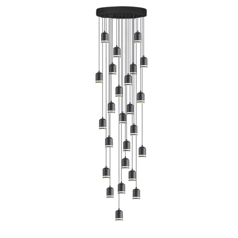 Swirl Staircase Chandelier: Elegant Lighting Solutions-MinimalisticDecor.com