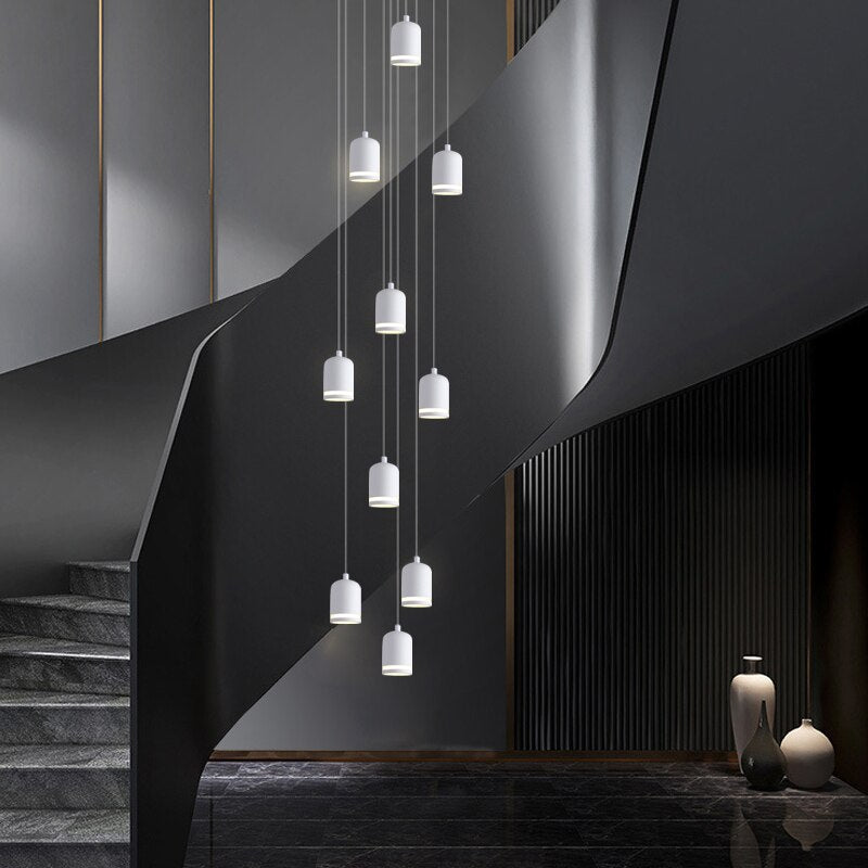 Swirl Staircase Chandelier: Elegant Lighting Solutions-MinimalisticDecor.com