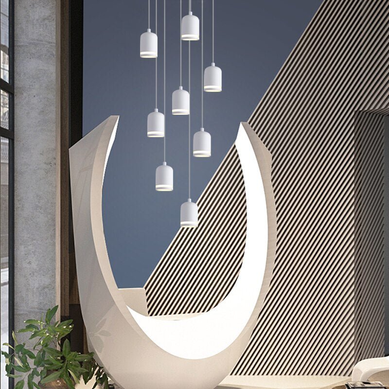 Swirl Staircase Chandelier: Elegant Lighting Solutions-MinimalisticDecor.com