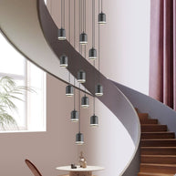 Swirl Staircase Chandelier: Elegant Lighting Solutions-MinimalisticDecor.com