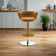 Swivel Bar Stool Banks – Metal Counter Stool for Kitchen Island-MinimalisticDecor.com