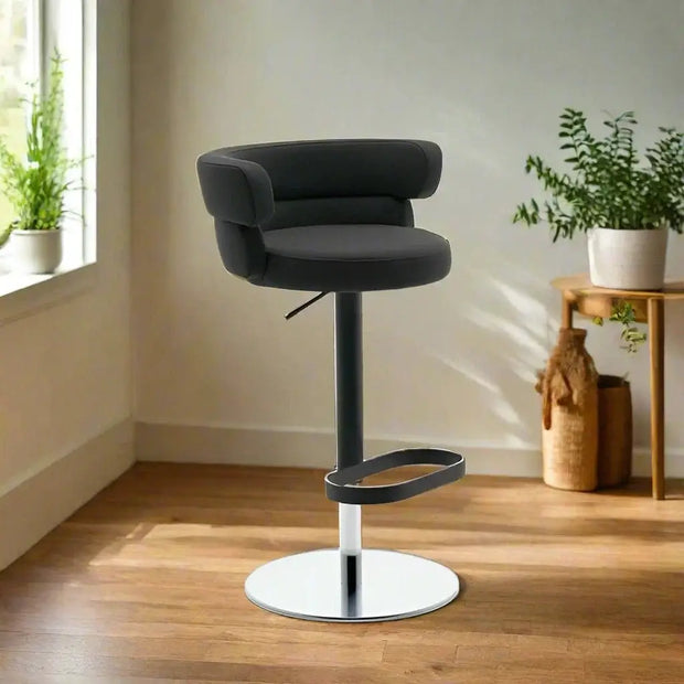 Swivel Bar Stool Banks – Metal Counter Stool for Kitchen Island-MinimalisticDecor.com