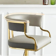 Swivel Leather Bar Stools Height Adjustable Kitchen Counter Stools-MinimalisticDecor.com