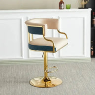 Swivel Leather Bar Stools Height Adjustable Kitchen Counter Stools-MinimalisticDecor.com