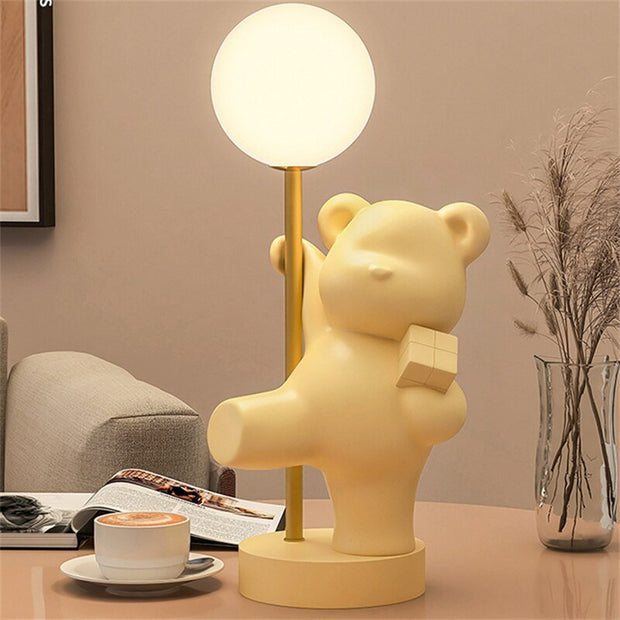 Teddy Bear Desk Table Lamp - Cottage Style Lighting-MinimalisticDecor.com