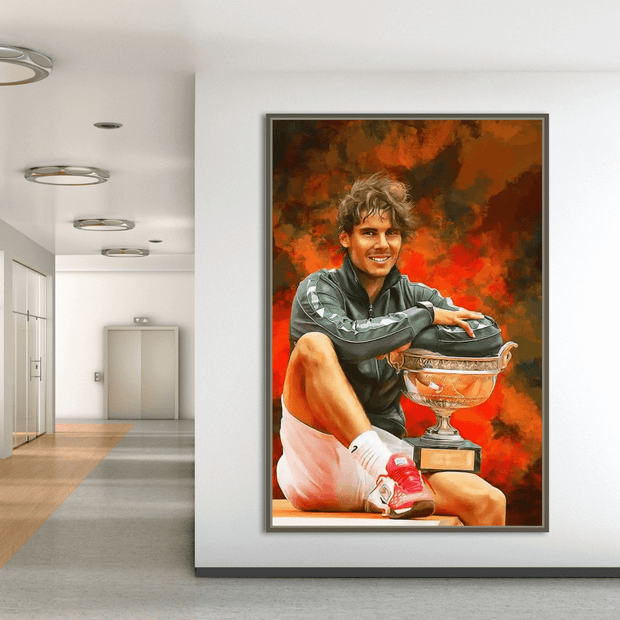 The Fighter – Rafael Nadal Inspirational Wall Art-MinimalisticDecor.com
