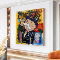The Forbes Millionaire: Mr Monopoly Wall Art-MinimalisticDecor.com
