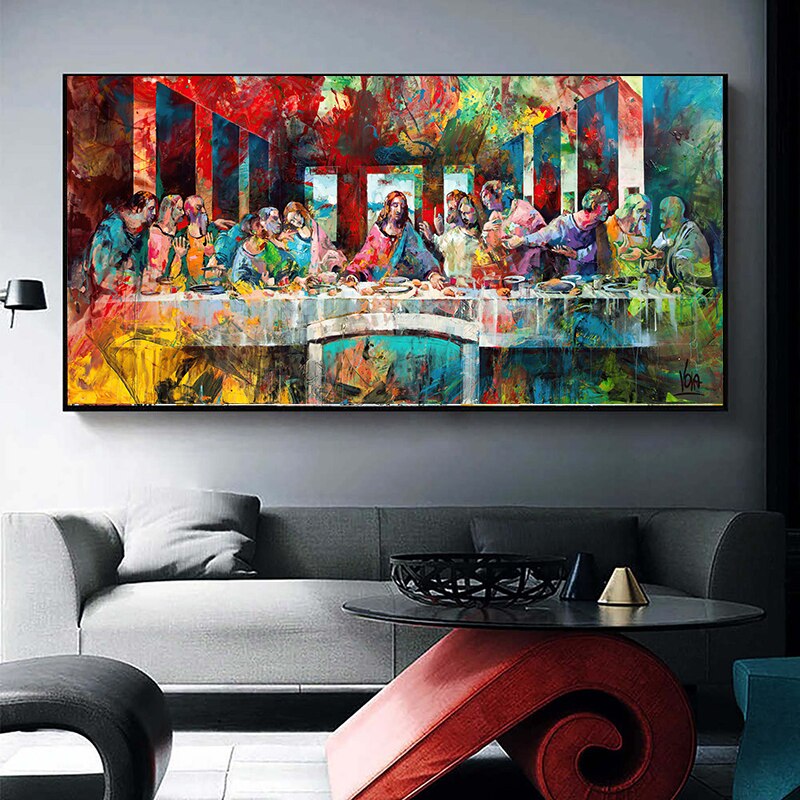 The Last Supper By Da Vinci Canvas Wall Art-MinimalisticDecor.com