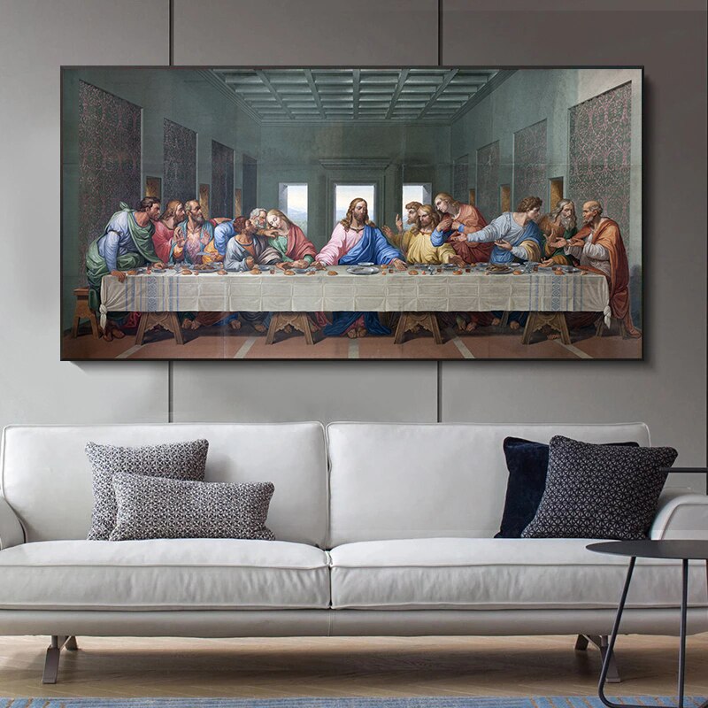 The Last Supper By Da Vinci Canvas Wall Art-MinimalisticDecor.com