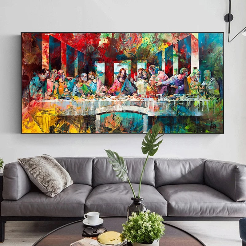 The Last Supper By Da Vinci Canvas Wall Art-MinimalisticDecor.com