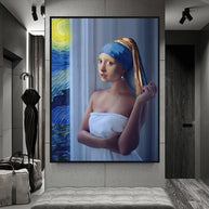 The Milkmaid Unique Canvas Wall Art-MinimalisticDecor.com
