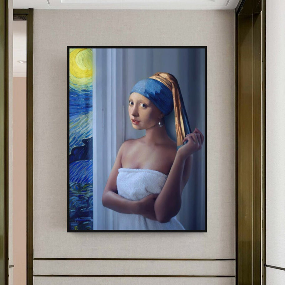 The Milkmaid Unique Canvas Wall Art-MinimalisticDecor.com