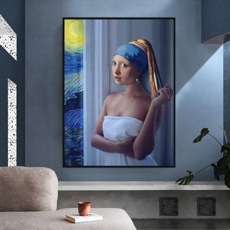 The Milkmaid Unique Canvas Wall Art-MinimalisticDecor.com