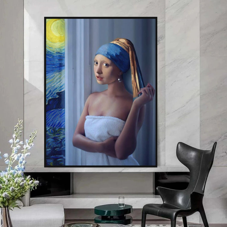 The Milkmaid Unique Canvas Wall Art-MinimalisticDecor.com