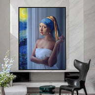 The Milkmaid Unique Canvas Wall Art-MinimalisticDecor.com