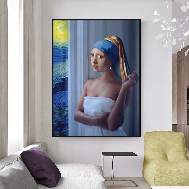 The Milkmaid Unique Canvas Wall Art-MinimalisticDecor.com