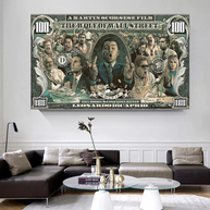 The Wolf of Wall Street Leonardo Dicaprio Canvas Wall Art-MinimalisticDecor.com