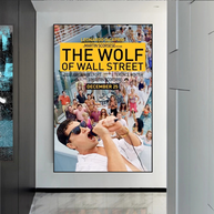 The Wolf of Wall Street Leonardo Dicaprio Canvas Wall Art-MinimalisticDecor.com
