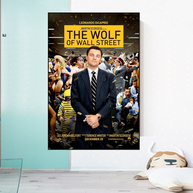 The Wolf of Wall Street Leonardo Dicaprio Canvas Wall Art-MinimalisticDecor.com
