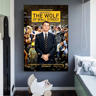 The Wolf of Wall Street Leonardo Dicaprio Canvas Wall Art-MinimalisticDecor.com