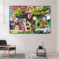 The Wolf of Wall Street Leonardo Dicaprio Canvas Wall Art-MinimalisticDecor.com