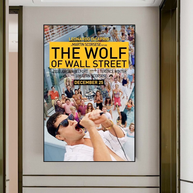 The Wolf of Wall Street Leonardo Dicaprio Canvas Wall Art-MinimalisticDecor.com