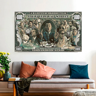 The Wolf of Wall Street Leonardo Dicaprio Canvas Wall Art-MinimalisticDecor.com
